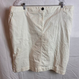 Women's Lands' End Off-White Pencil Skirt 22W